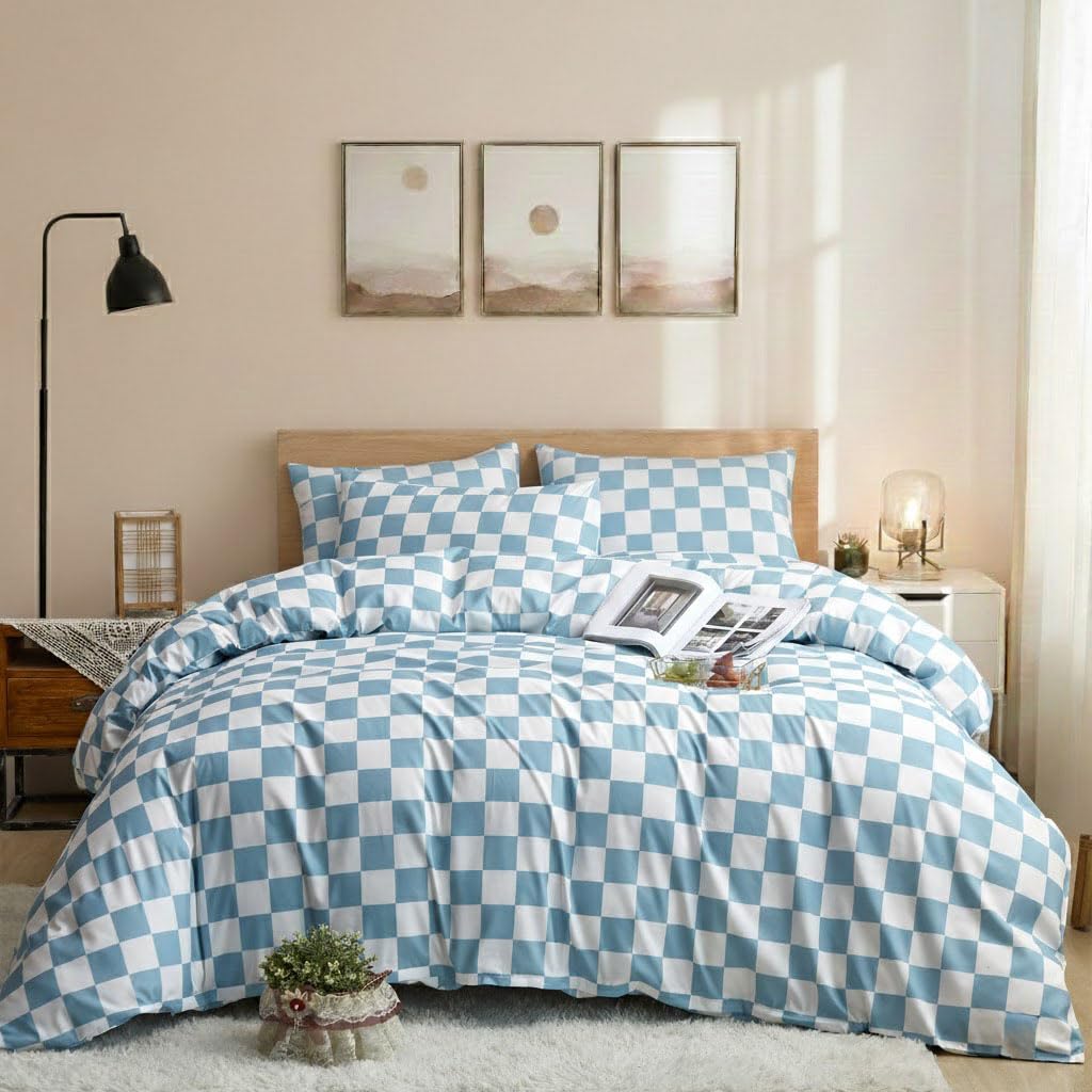 Blue White Ombre Twin Comforter Set - Modern Bedding -10