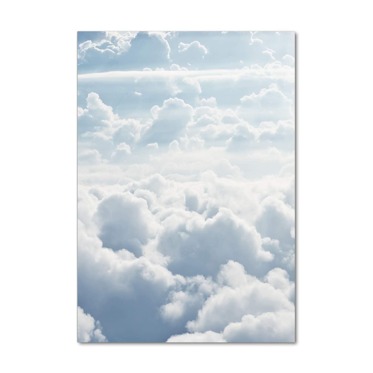 Mural art Tulup en acrylique 70x100 cm pour illuminer un salon sombre avec un paysage blanc