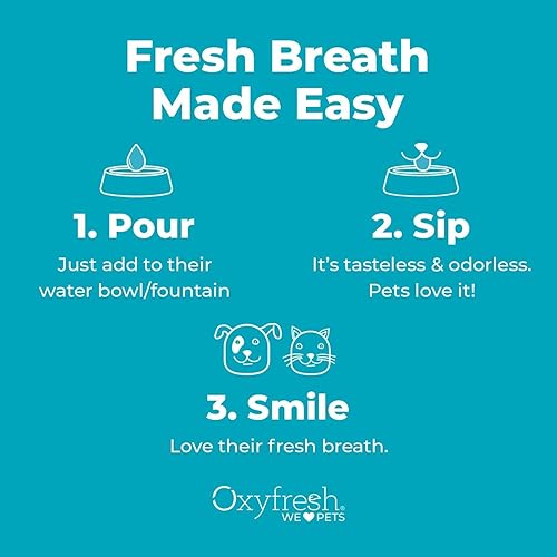 Miniatura 8 de Oxyfresh Premium Pet Dental Care Solution Pet Water Additive Best Way to Eliminate Bad Dog Breath and Cat Bad Breath - Fights Tartar  Plaque - So