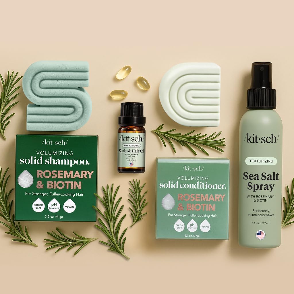 Kitsch Sea Salt Spray for Men and Women | Hair Spray with Rosemary, Biotin, Magnesium – Hair Texturizer for Natural Curls and Beach Waves | Ideal Gifts for Women, 177 mL - Image 8