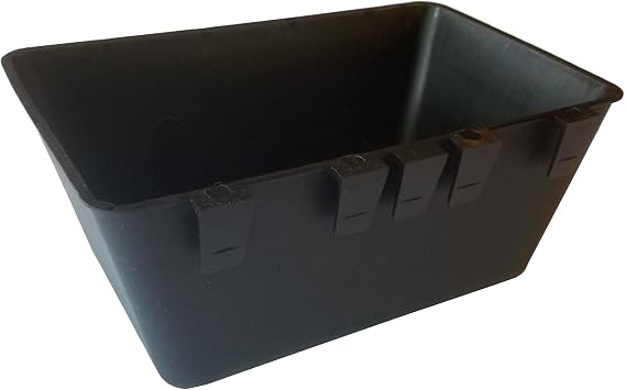 Cage Cups 1/2 Gallon / 64 fl oz Hanging Feed & Water Cage Cups for Chicken, Gamefowl, Poultry, Quail, Pheasant 2, Black