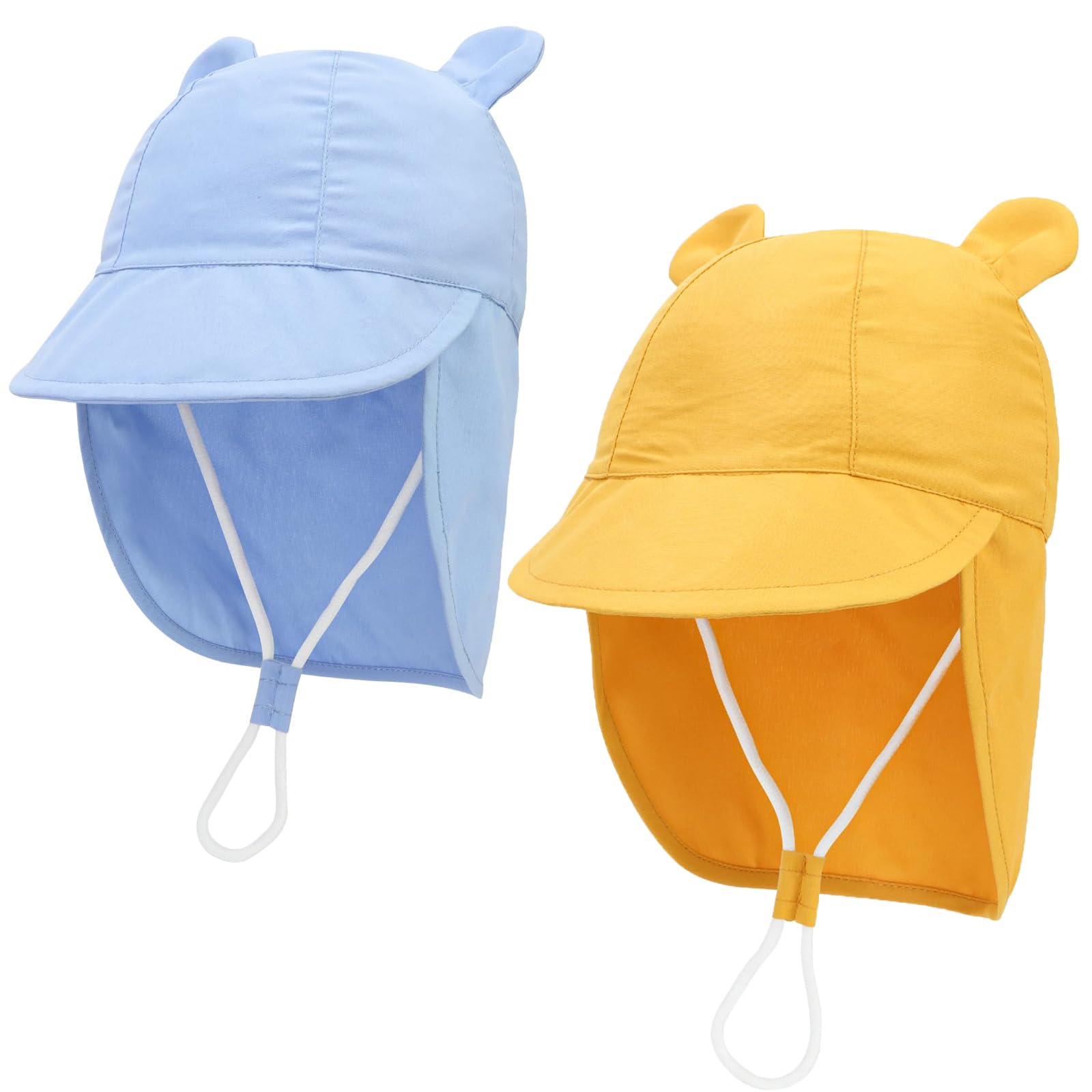 Baby Sun Hat Toddler Bucket Hat Wide Brim Summer Beach Cap with Neck Protection UPF50 for Kids Child Boys Girls 1-4 Years — view 12