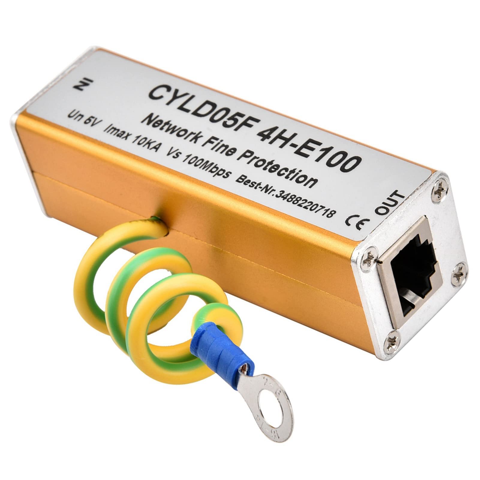Protezione Contro le Sovratensioni di Rete Ethernet, Adattatore RJ45 RJ11 Parafulmini 5V, Soppressore di Fulmini