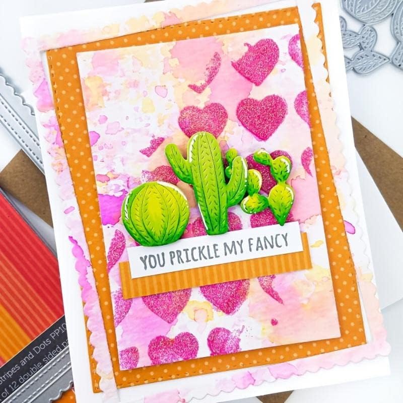 Miniatura 2 de Troqueles de metal de cactus, troqueles de corte para hacer tarjetas, troqueles en relieve para álbumes de recortes, decoración de tarjetas de papel