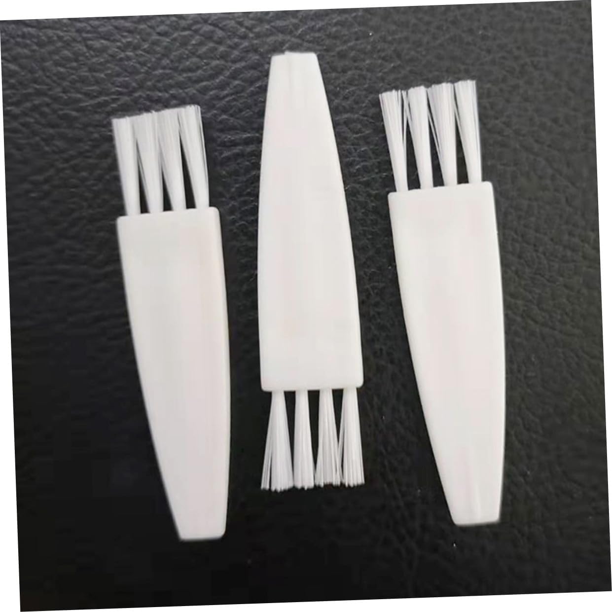 FOMIYES Small Cleaning Brush 100pcs Set Plastic Keyboard Brush Dedusting Tool for Electronics and Paint Maintenance White