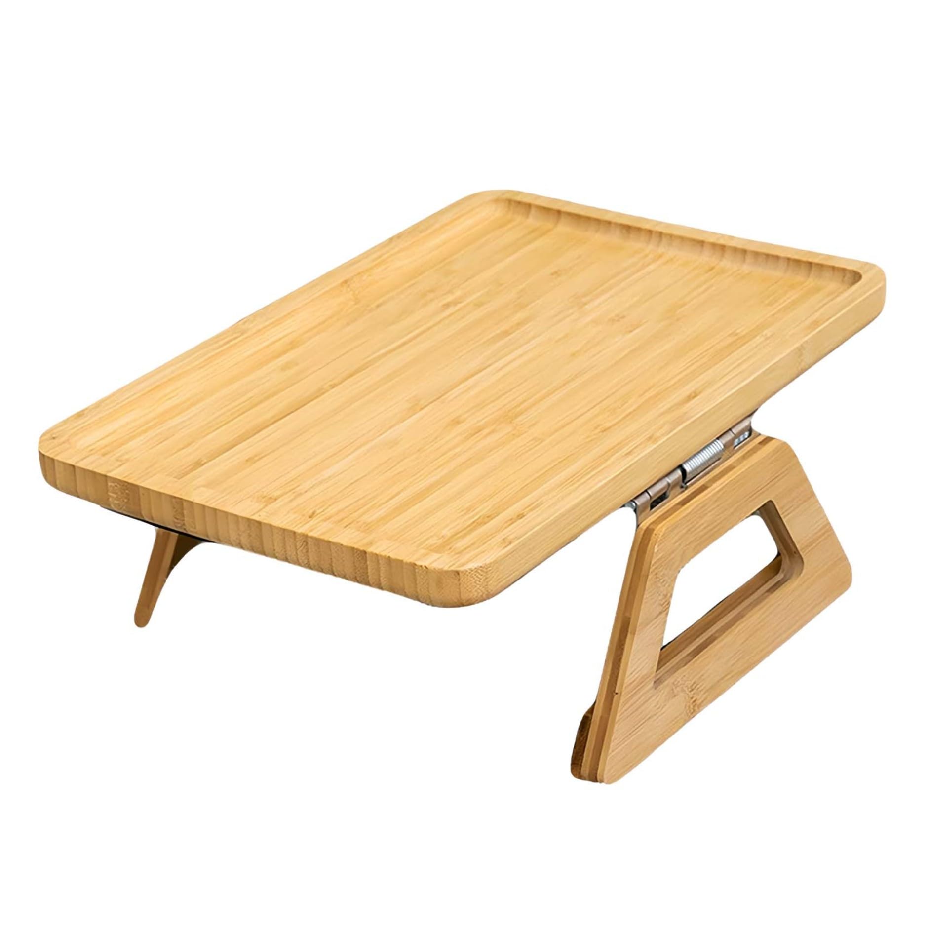 Plateau de bras de canapé en bambou pliable 13x9 pouces antidérapant