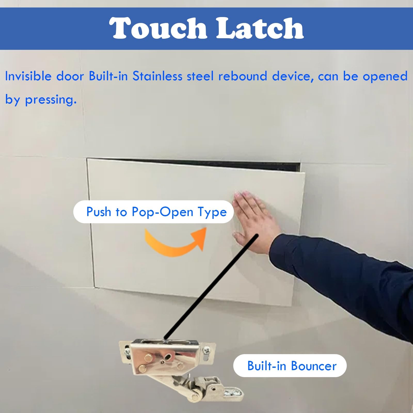 AMUFJJ Trampilla Pladur Puerta De Acceso A La Trampilla De Pared, Panel De Inspección Empotrado para Azulejos/losas/Piedra, Puertas De Revisión Ocultas(300x600mm (12x24))