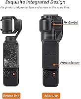 Vista 2 de Pocket 3 Funda protectora para DJI Osmo Pocket 3, Gimbal Protector de pantalla de lente Cubierta protectora para DJI Pocket 3 Accesorios