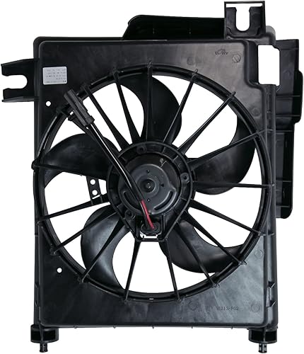 Miniatura 2 de Conjunto de ventilador TYC 610730 de reemplazo para enfriamiento de condensador de aire acondicionado de camioneta pickup Dodge Ram