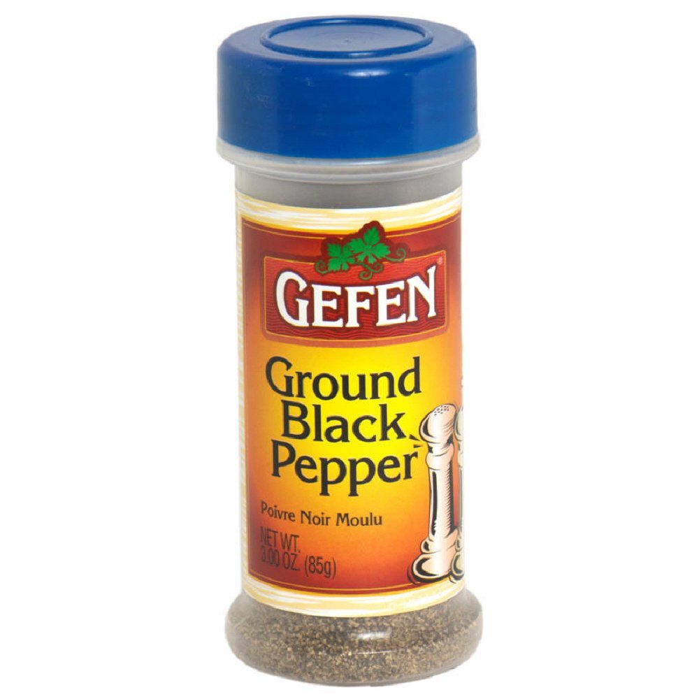 Gefen Seasoning, Black Pepper, Passover, 3-Ounce (Pack of 8)