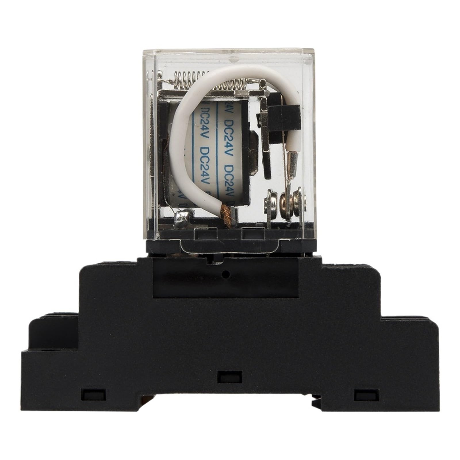 Relé electromagnético JQX-30F 30A con base de zócalo, relé de alta potencia JQX-30F-2Z CA 220 V 110 V 24 V 12 V(24VDC)