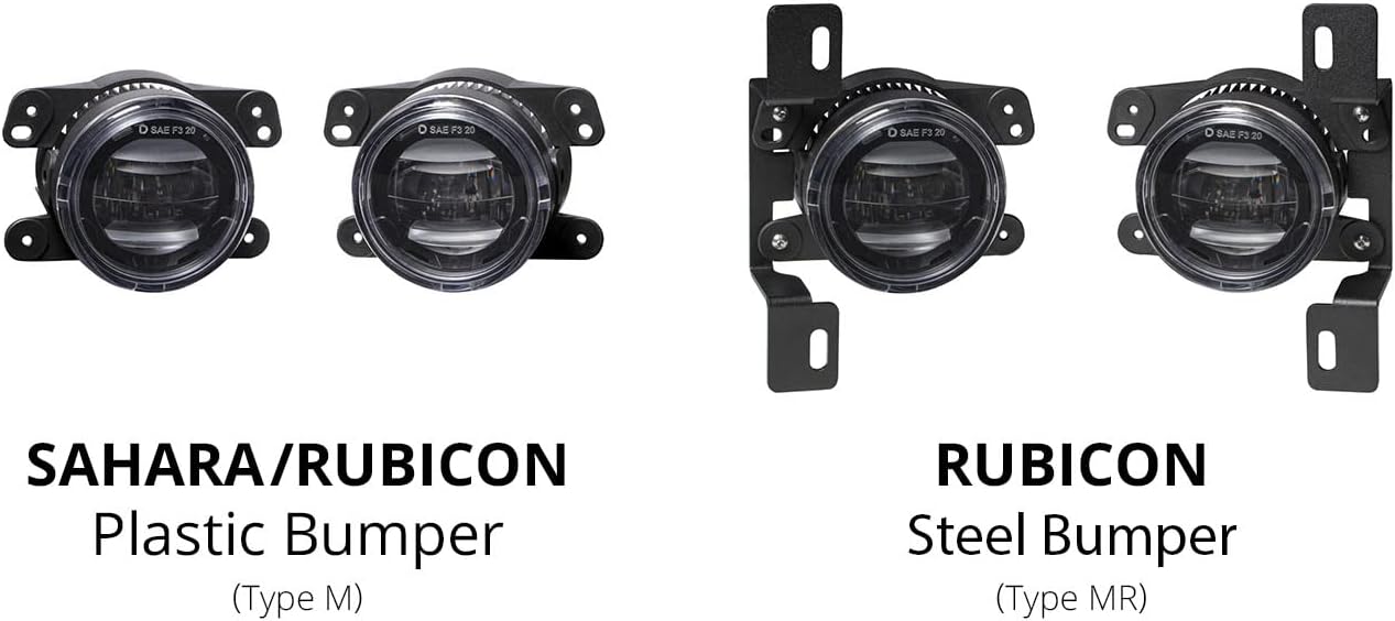 Diode Dynamics Elite Series Fog Lamps compatible with Jeep JL Wrangler 2018-2026 (pair), Cool White (6000K)
