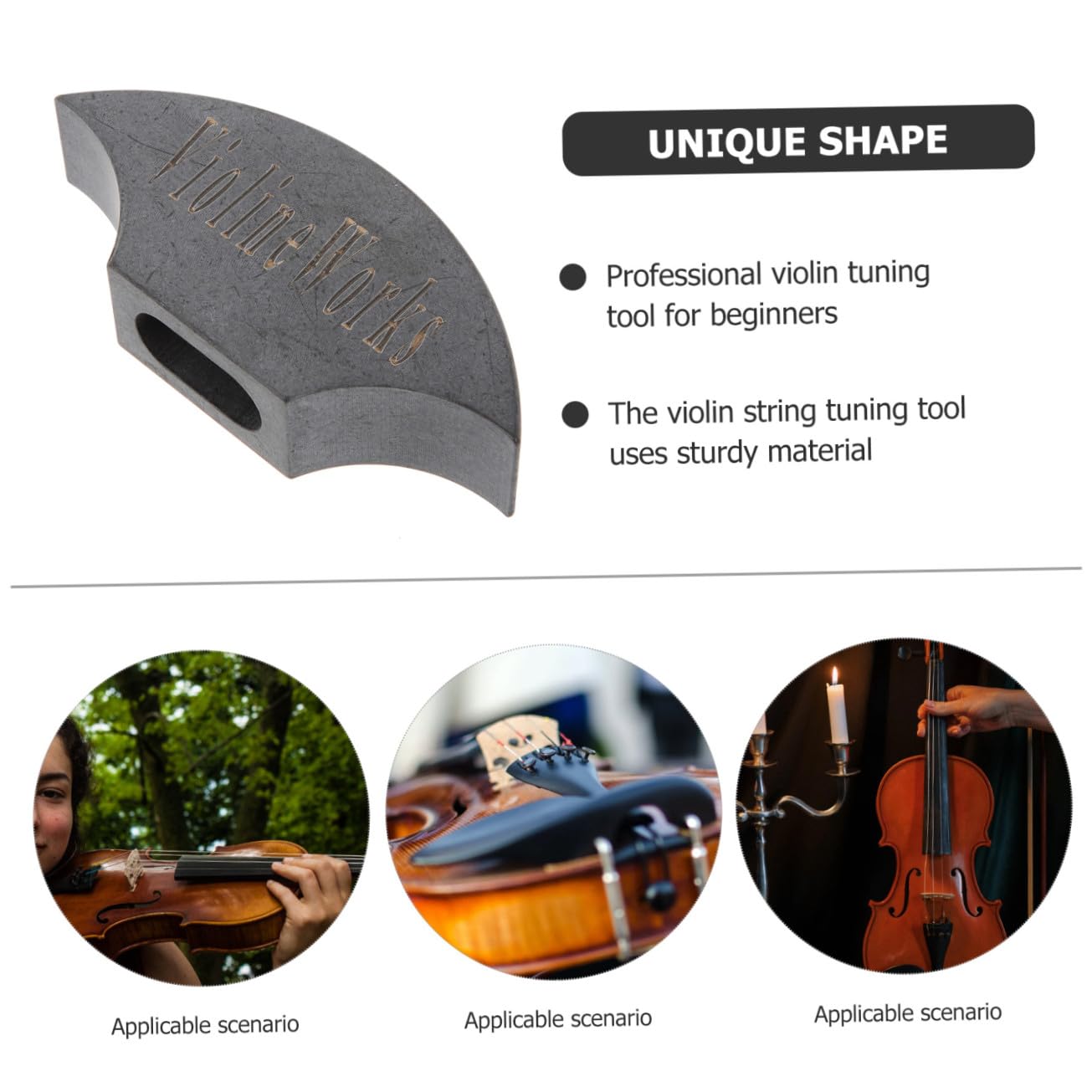 Abaodam 3pezzi Accordatore Per Strumento Per Tuning Peg Accessorio Per Violinisti Facile Installare e Utilizzare Strumento Tuning Per Pratiche