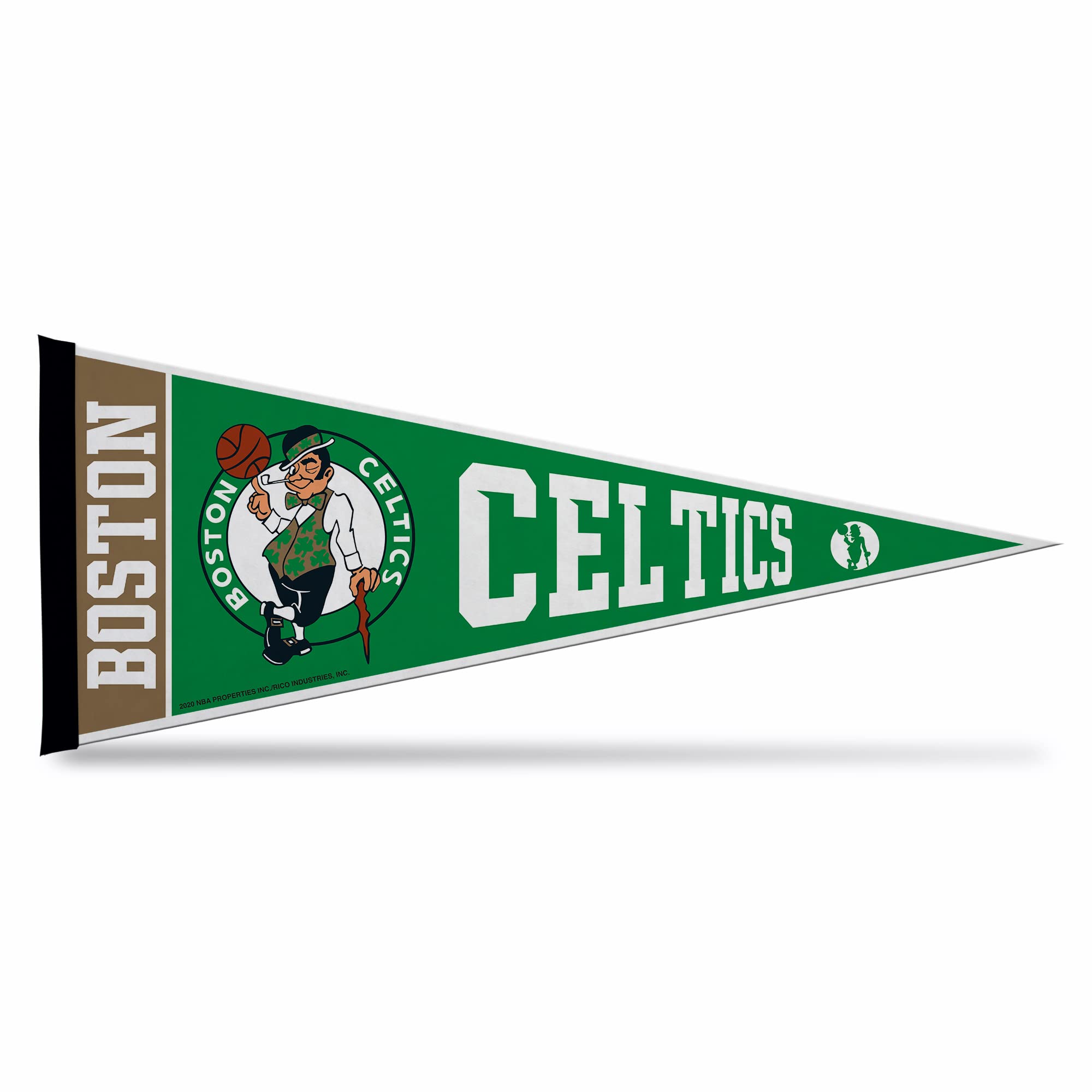 Rico Industries NBA Boston Celtics Exclusive 12" x 30" Soft Felt Pennant - EZ to Hang - Home Dรฉcor (Game Room, Man Cave, Bed Room)