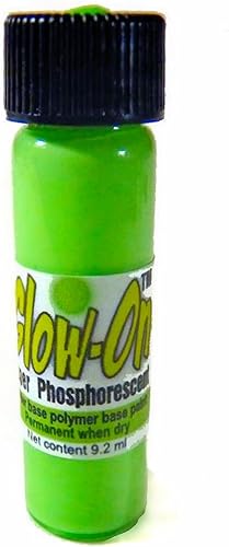 Color verde brillante y brillo verde, pintura de vistas nocturnas de pistola. Vial de tamaño económico de 0.3 fl oz. Luminiscencia concentrada,