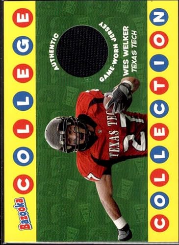 Wes Welker Card 2004 Bazooka College Collection Jerseys #BCCWW