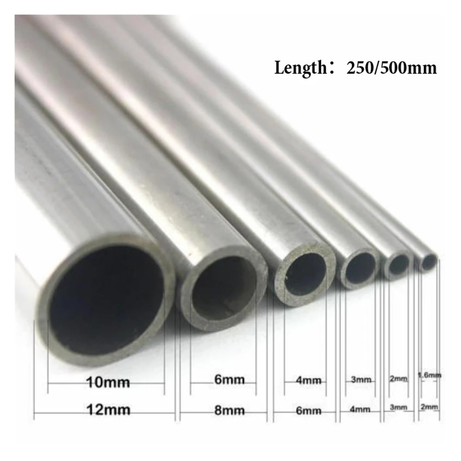 Edelstahlrohr, hohles gerades Metallrohr 304 Edelstahlrohre, nahtlose Kapillarrohre, 500 mm lange Industrierohre, Präzisionshohlrohre, 1 Stück(Od 16mm Id 10mm Edelstahlrohr, hohles gerades Metallrohr 304 Edelstahlrohre, nahtlose Kapillarrohre, 500 mm lange Industrierohre, Präzisionshohlrohre, 1 Stück(Od 16mm Id 10mm