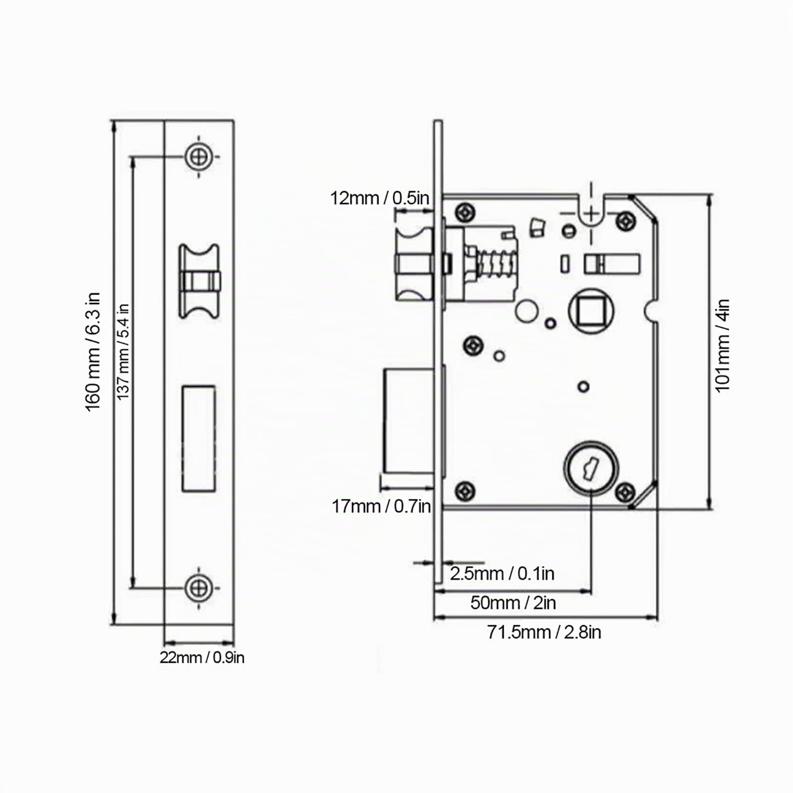 Serrure Intelligente Numérique Biométrique WiFi - Écran Tactile, Mot de Passe et Carte à Puce - Clé de Sécurité Inclus