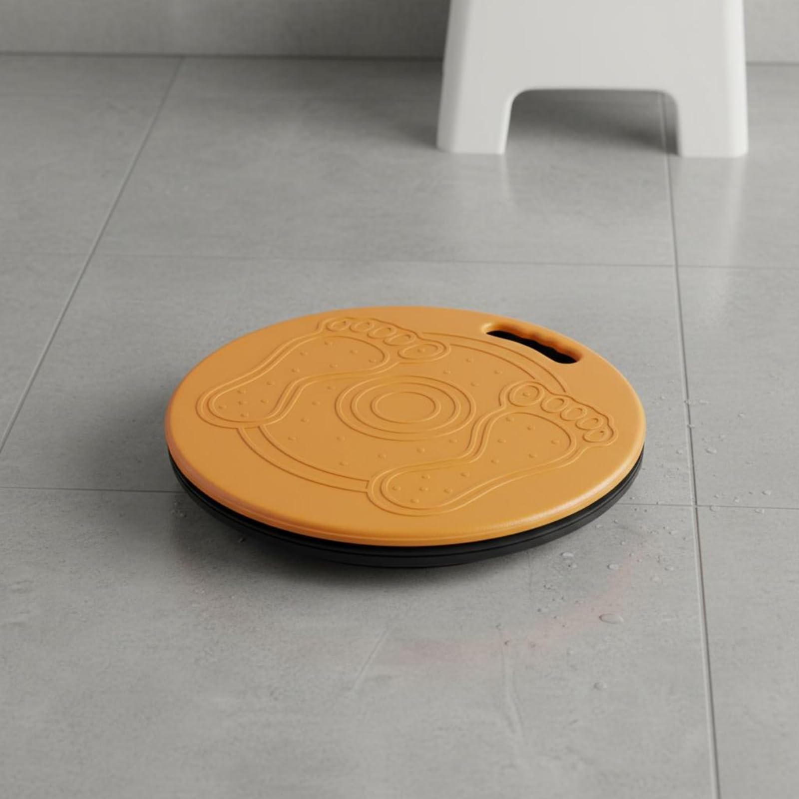 Qianly Disco de Transferencia Giratorio Portátil Tabla Giratoria de Traslado Mango Integrado Disco Giratorio para Individuos Mayores, Cuidado en Cama, Negro, 39 39cm