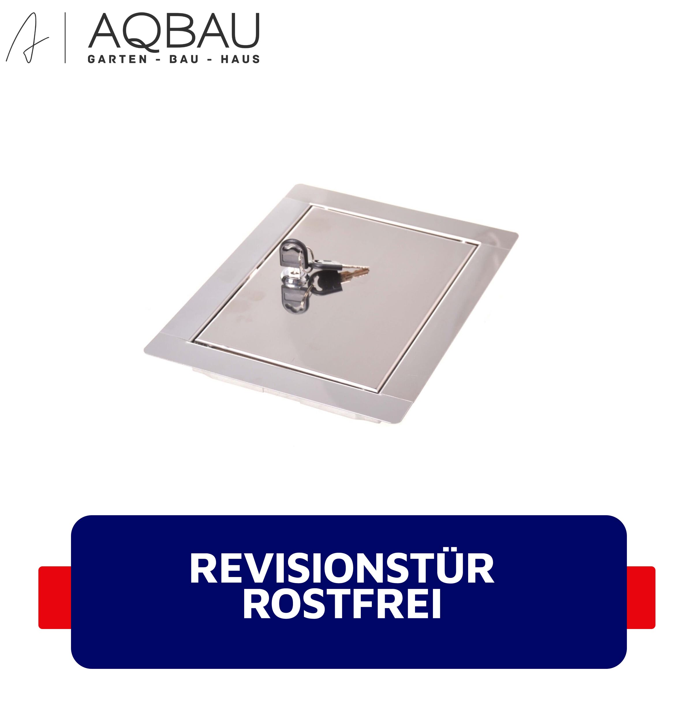 Revisionstür 40x50 Cm Edelstahl – Mit Riegel, Für Inspektionsöffnungen In Wänden & Decken