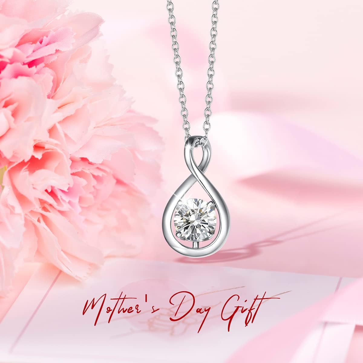 peridot infinity necklace