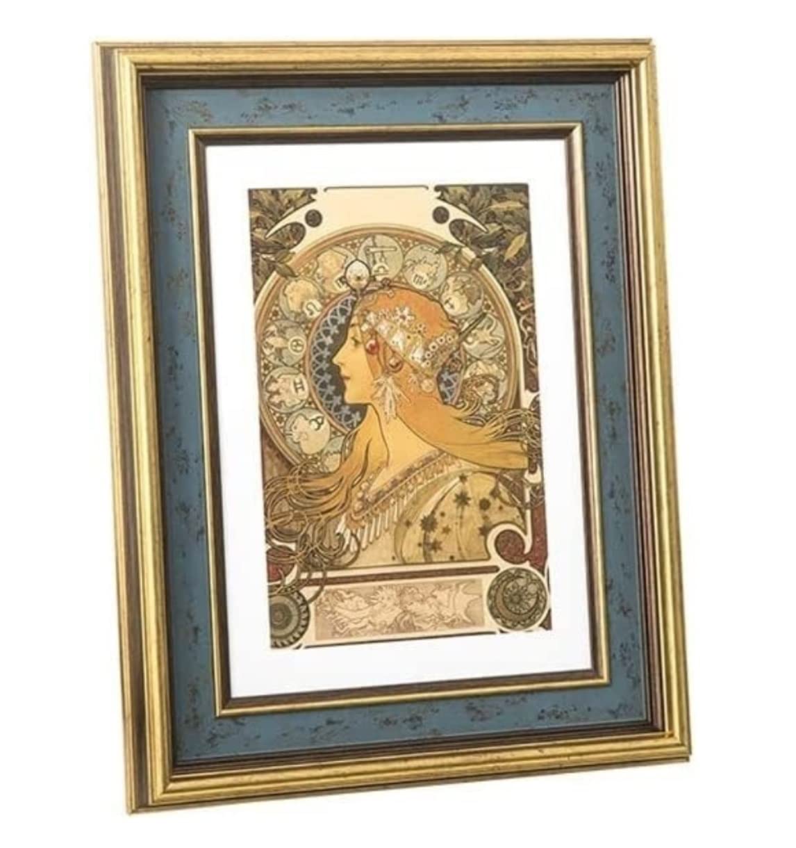 Prosta Ramka na Zdjęcia Żywiczna Ramka Na Zdjęcia Naścienna W Stylu Amerykańskim Retro Złota Ramka Na Zdjęcia Ramka Na Zdjęcia Dekoracja Ramki Klasyczna(16inch)