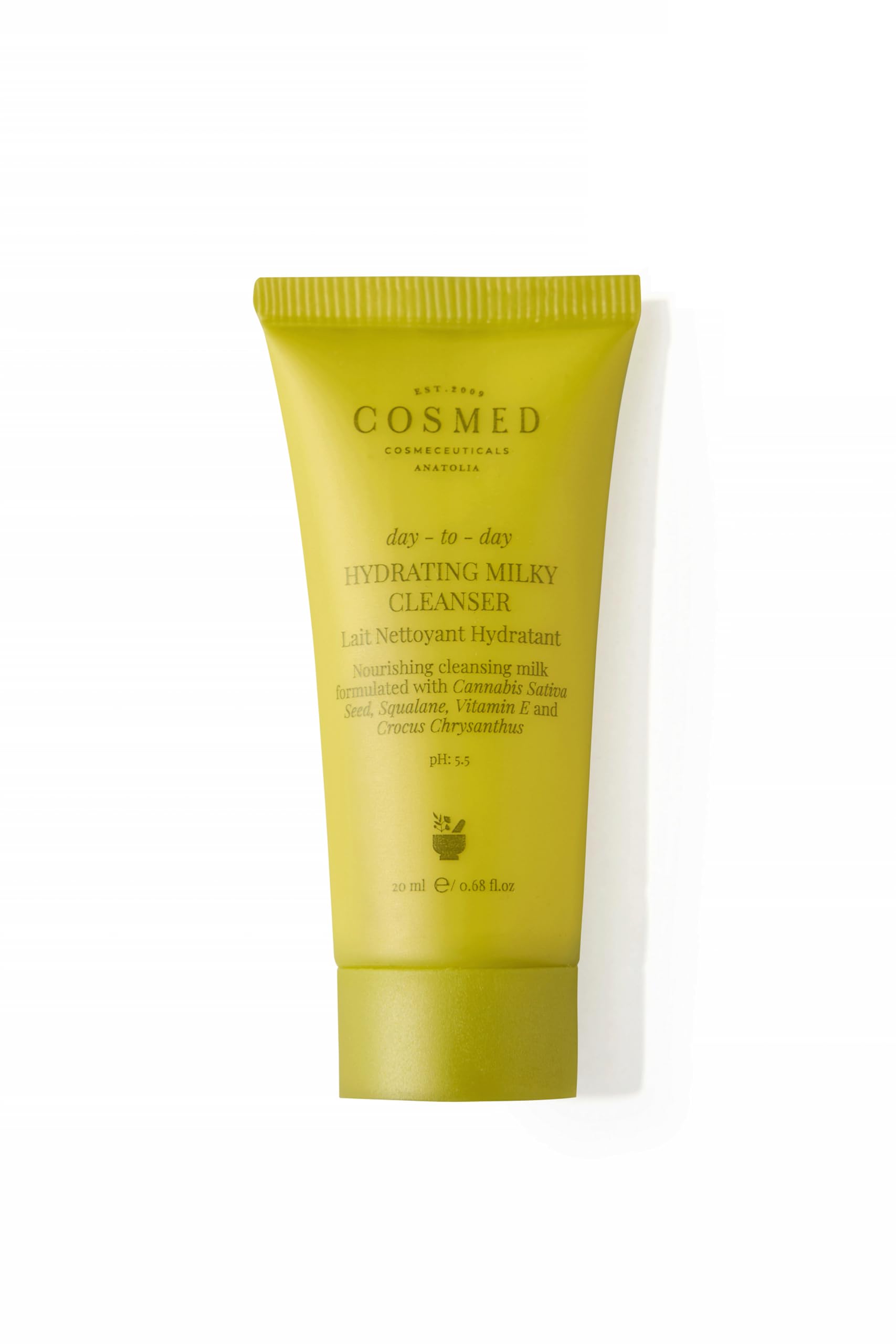 Cosmed Yüz Temizleme Sütü Kuru Ciltler için Temizleyici, 20 Ml