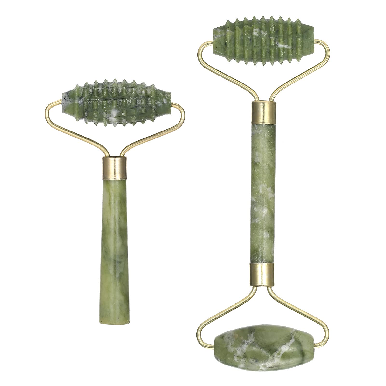 Buy YANDAN Jade Roller & Ridged Facial Roller Kit Facial Skin Roller