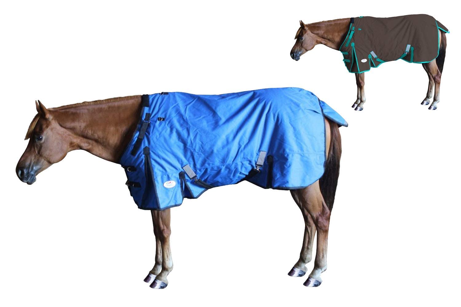 Couverture pour cheval 1200D imperméable pour protéger votre animal au pré tout l'hiver