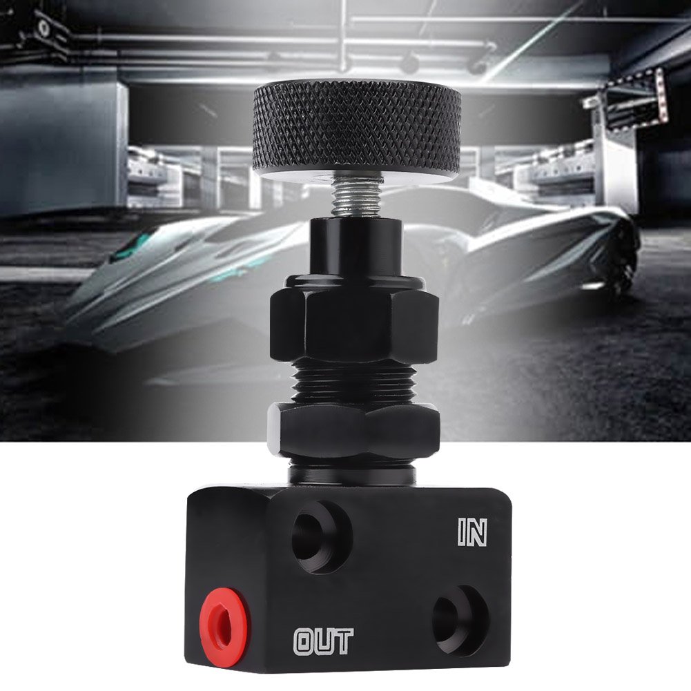Valve de Proportionnement de Frein en Aluminium Ajustable pour Voiture de Course Améliore l Equilibre Freinage Arrière pour Pilotes Professionnels et Équipes de Course