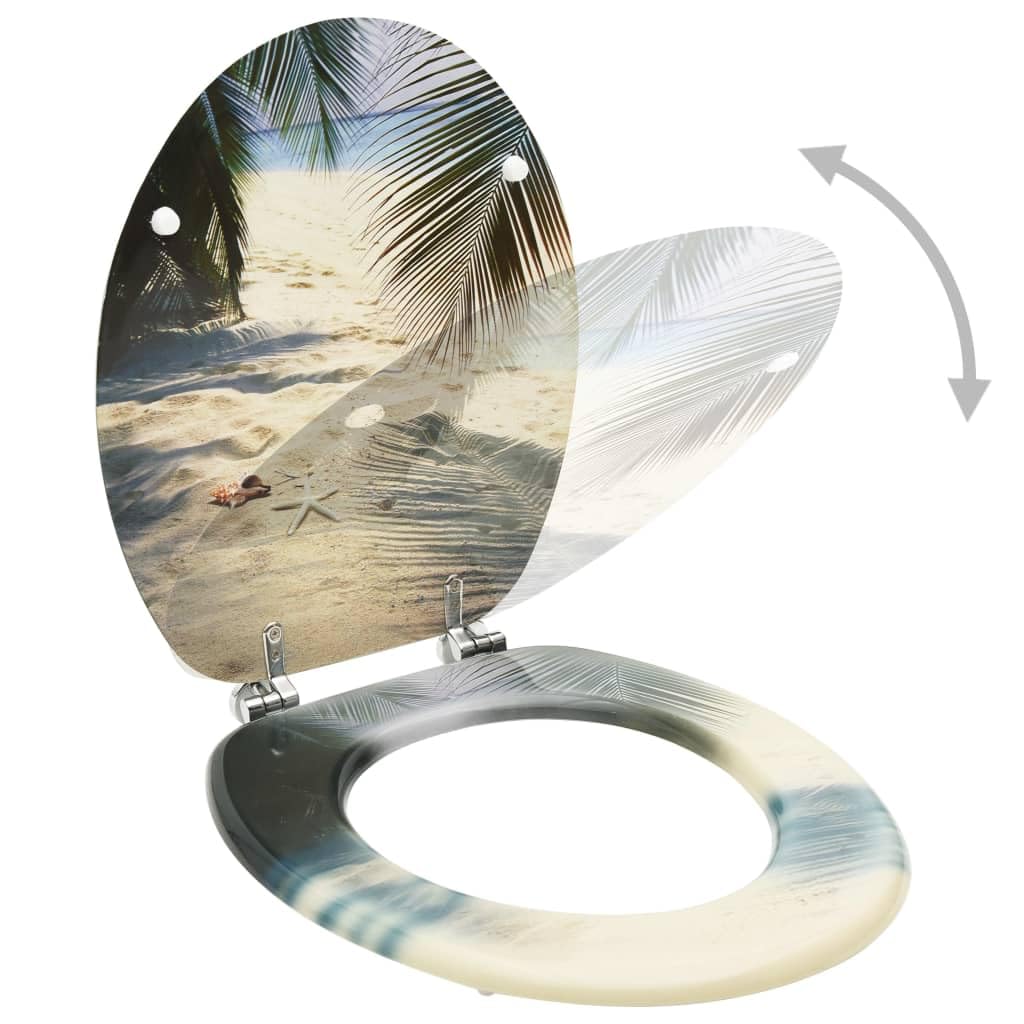 Sedile WC sedile sedile WC con coperchio MDF spiaggia 02_0002932