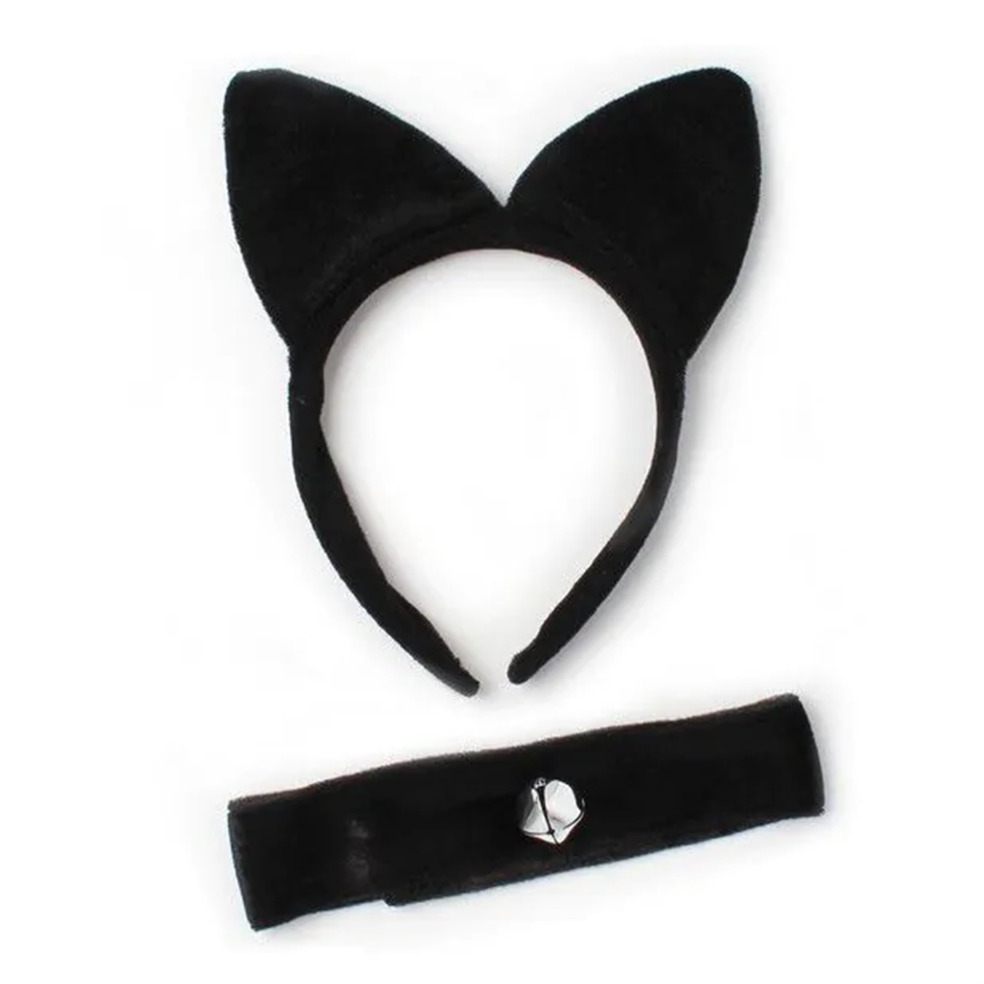 The Fancy Dress Halloween Headband For Women - Black Cat Set Horror Themed Halloween Costume Hair Accessory UK