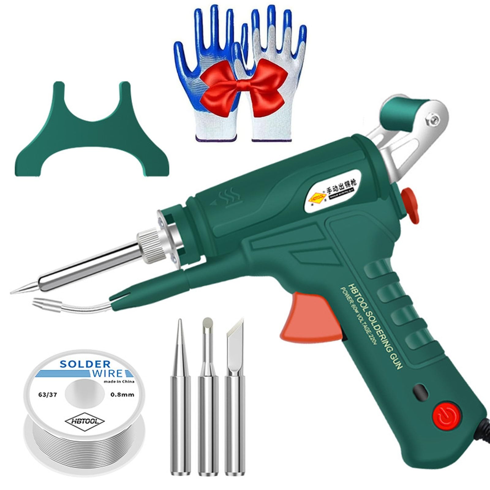 Herramientas de soldadura láser industrial con calentamiento interno, juego de pistola de soldar multifunción, soldador automático con cable de calentamiento interno, soldador portátil for bricolaje i