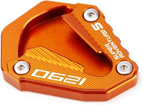 Miniatura 8 de Placa de extensión para soporte lateral de motocicleta compatible con KTM 1290 Super Adventure S 2021 2022 2023  Soporte de almohadilla de pie 1290