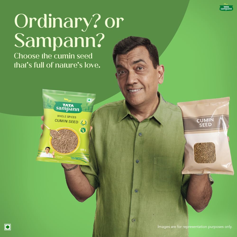 Tata Sampann Cumin Seed (Jeera), Whole Spices, Natural Oils*, Rich Aroma, 100g - Image 7 thumbnail