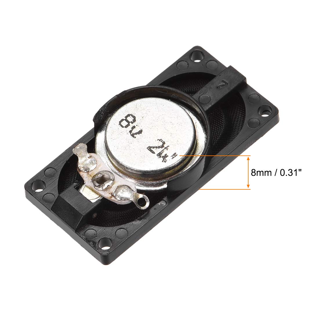 Amazon.com: uxcell 2W 8 Ohm DIY Magnetic Speaker 20mm X 40mm