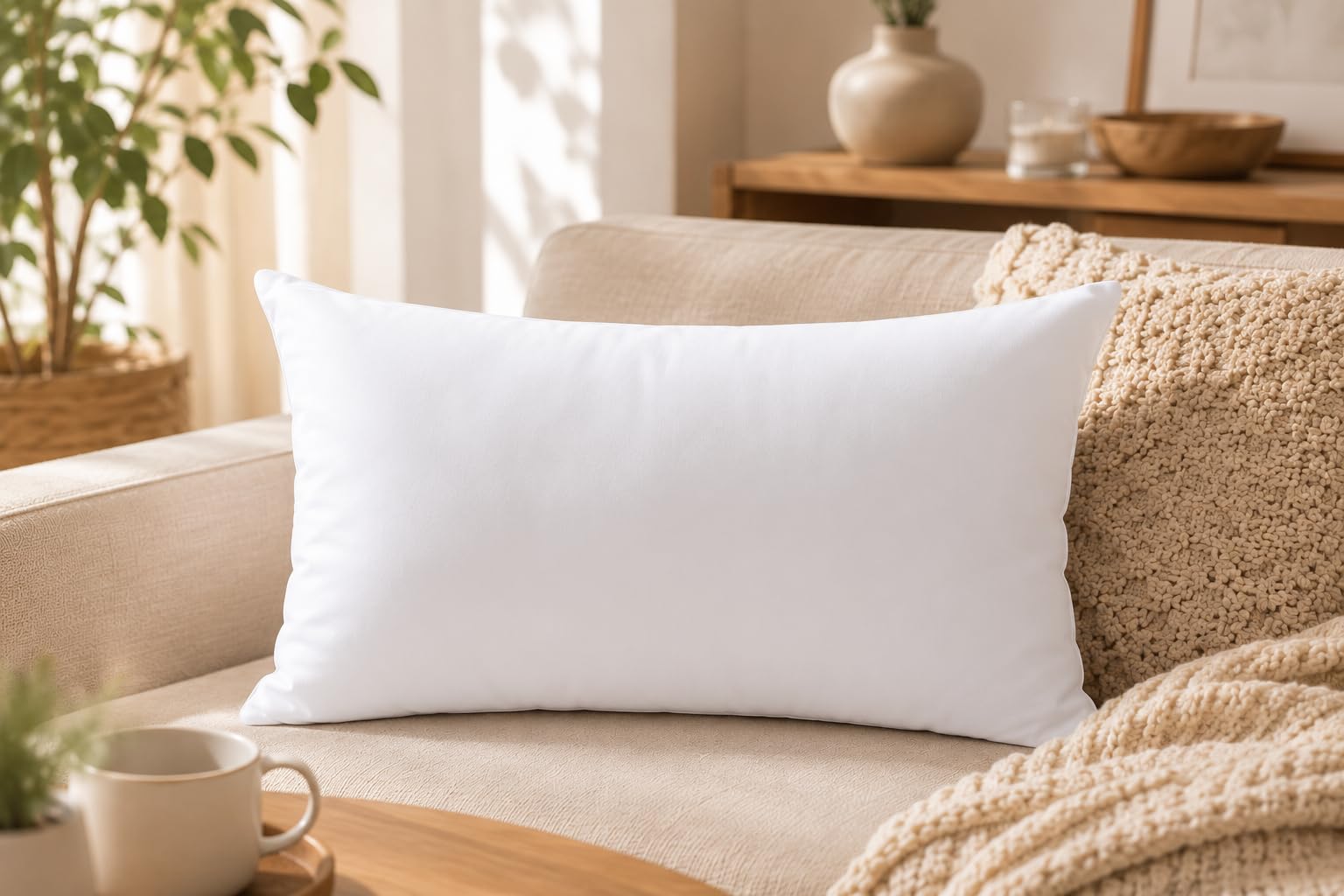 Imbottitura per cuscino 30x45 cm rettangolare 320 g bianco