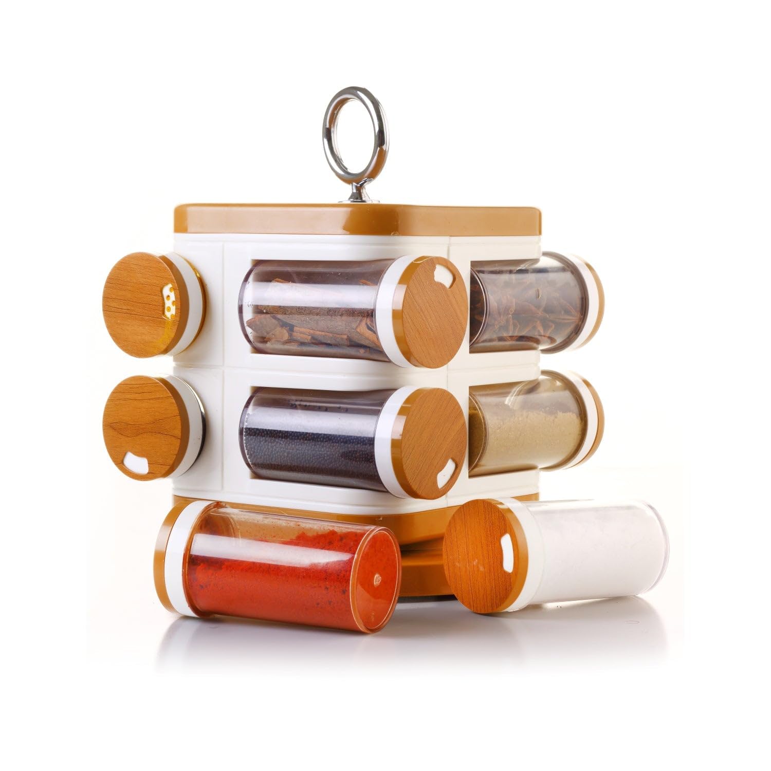 Storewell Plastic Spice Rack - Set of 8-picture-12