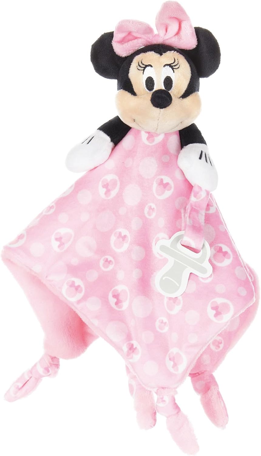 KIDS PREFERRED Disney Baby Mickey Mouse Plush Stuffed Animal Snuggler Lovey Security Blanket 13.18" x 13.18" x 3.5"