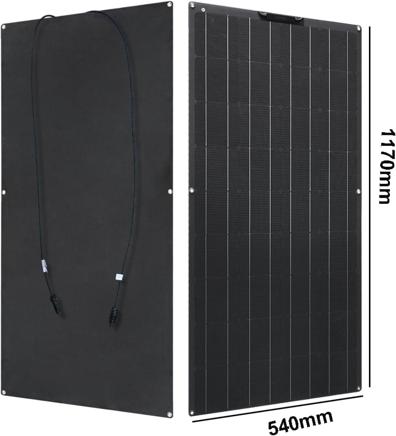 Pannello Solare Monocristallino Flessibile da 150 W Kit Caricabatterie A Celle Solari 12v Regolatore Fotovoltaico 30a Auto Barche Camper Marini