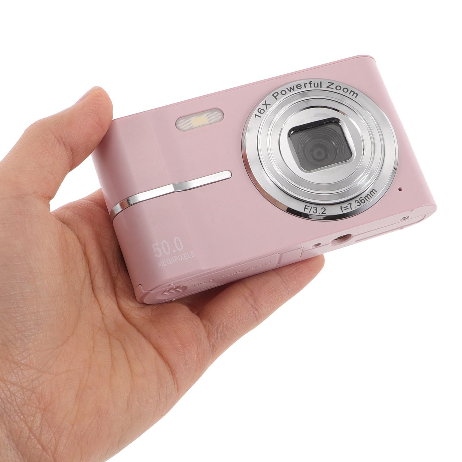 Cabilock Fotocamera Digitale Mini Rosa con Zoom 16x per Viaggi
