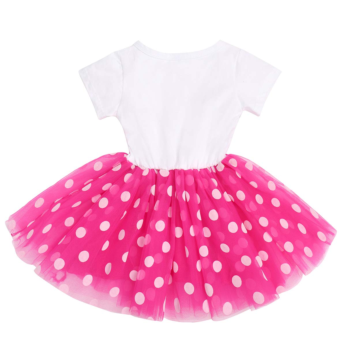 FYMNSI Enfant Bébés Filles C'est Mon 1er / 2ème / 3e Anniversaire Robe Princesse Manche Courte Soirée Tulle Robe Photographie Tenue