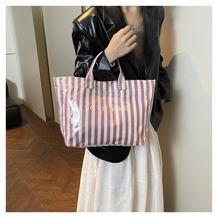 Image of Lushandy PVC Tote Bag for Women Jelly Beach Bag Top Handle Hobo Handbag | Water-Resistant, Wipe Clean, Lightweight