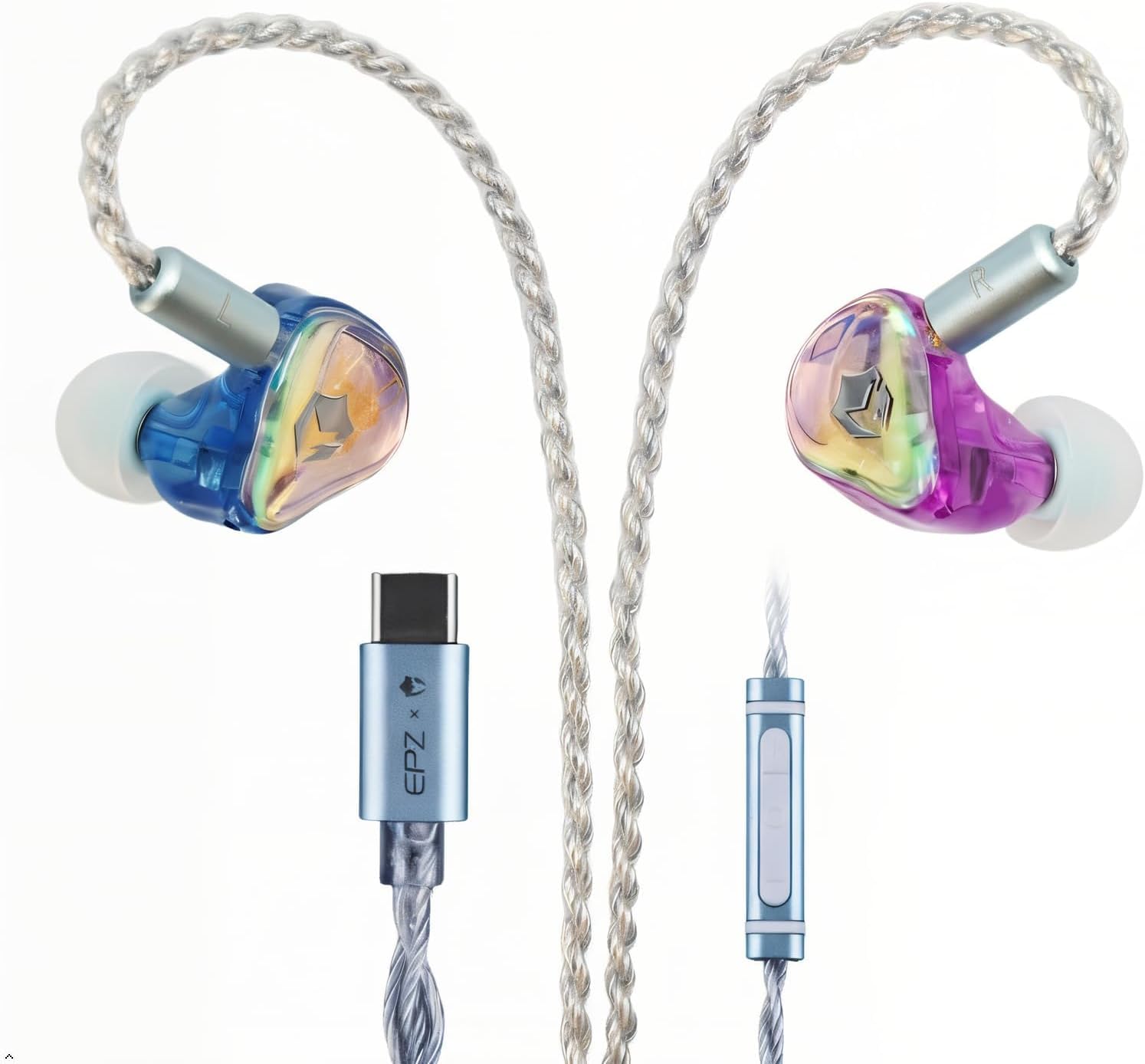 Amazon.com: EPZ G30 IEM for Gaming Wired Earphones1DD+1BA HiFi