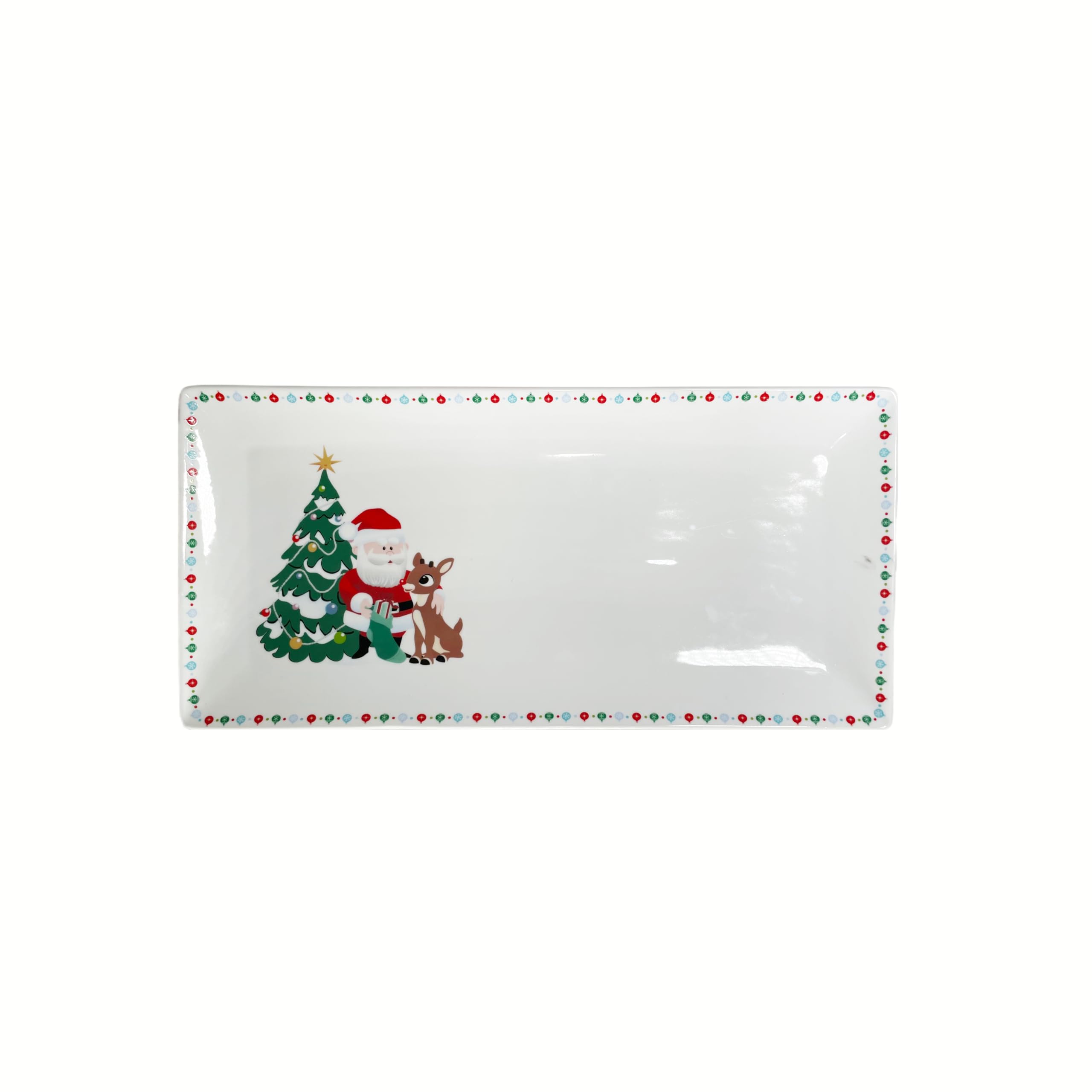 RUD Holly Holly Christmas Rectangular Tray
