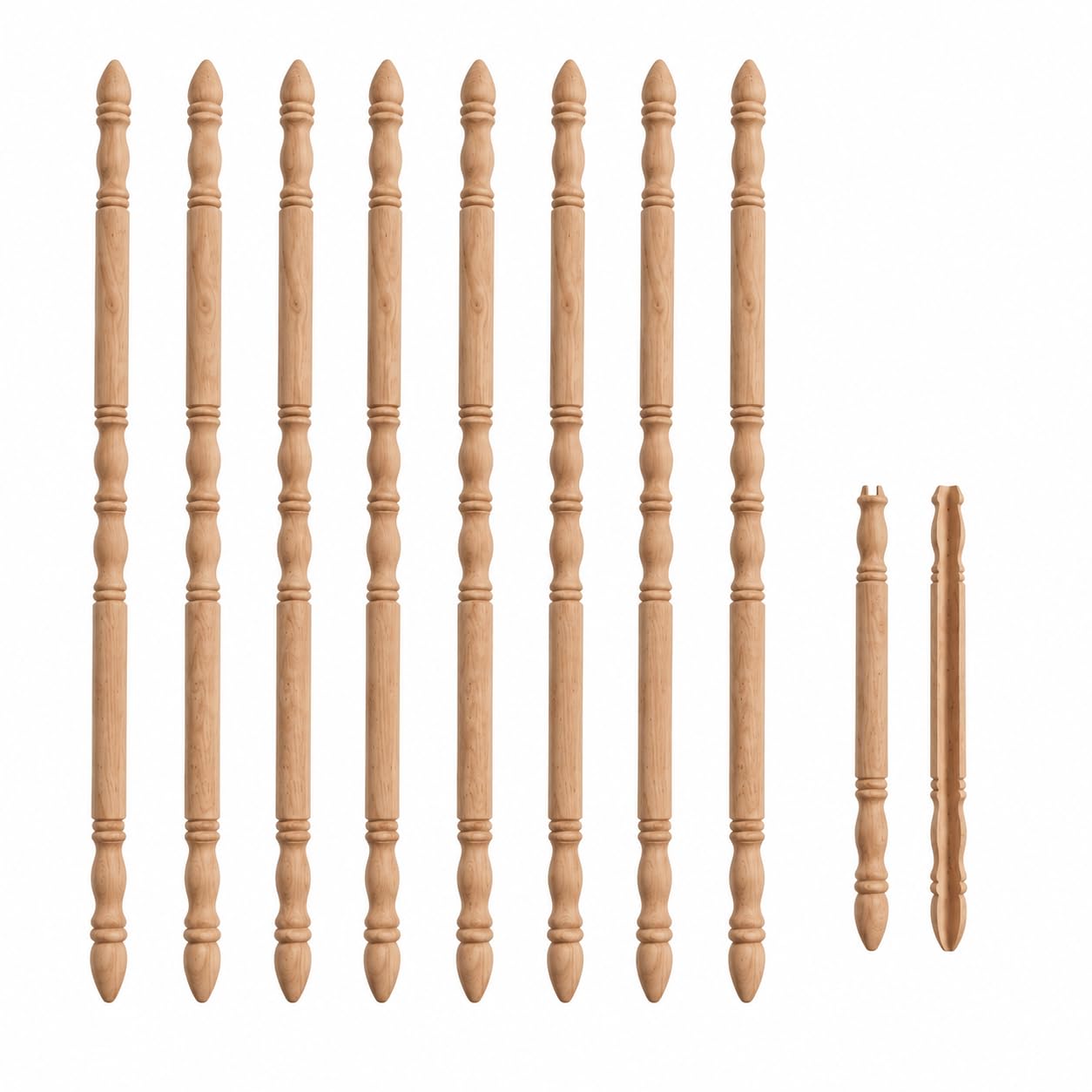 Renovators Supply 39-1/4 in Beechwood Corner Protectors Pack of 8