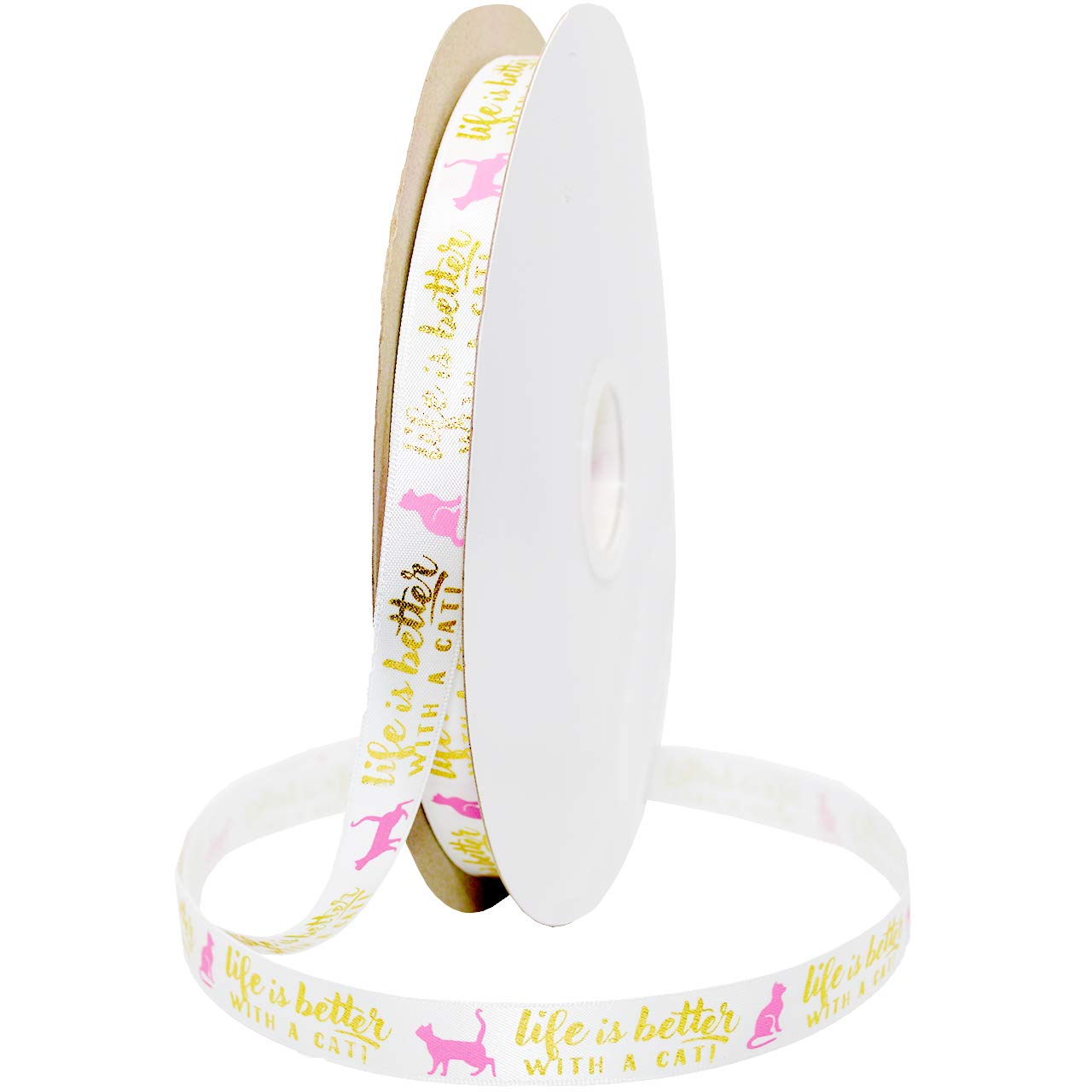 Ruban pour animaux blanc 1,5 cm Morex Ribbon 5682 pour création et personnalisation