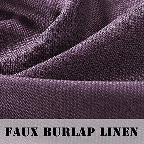 image for H.VERSAILTEX Blackout Linen Curtain Valances for Kitchen/Bathroom/Laun
