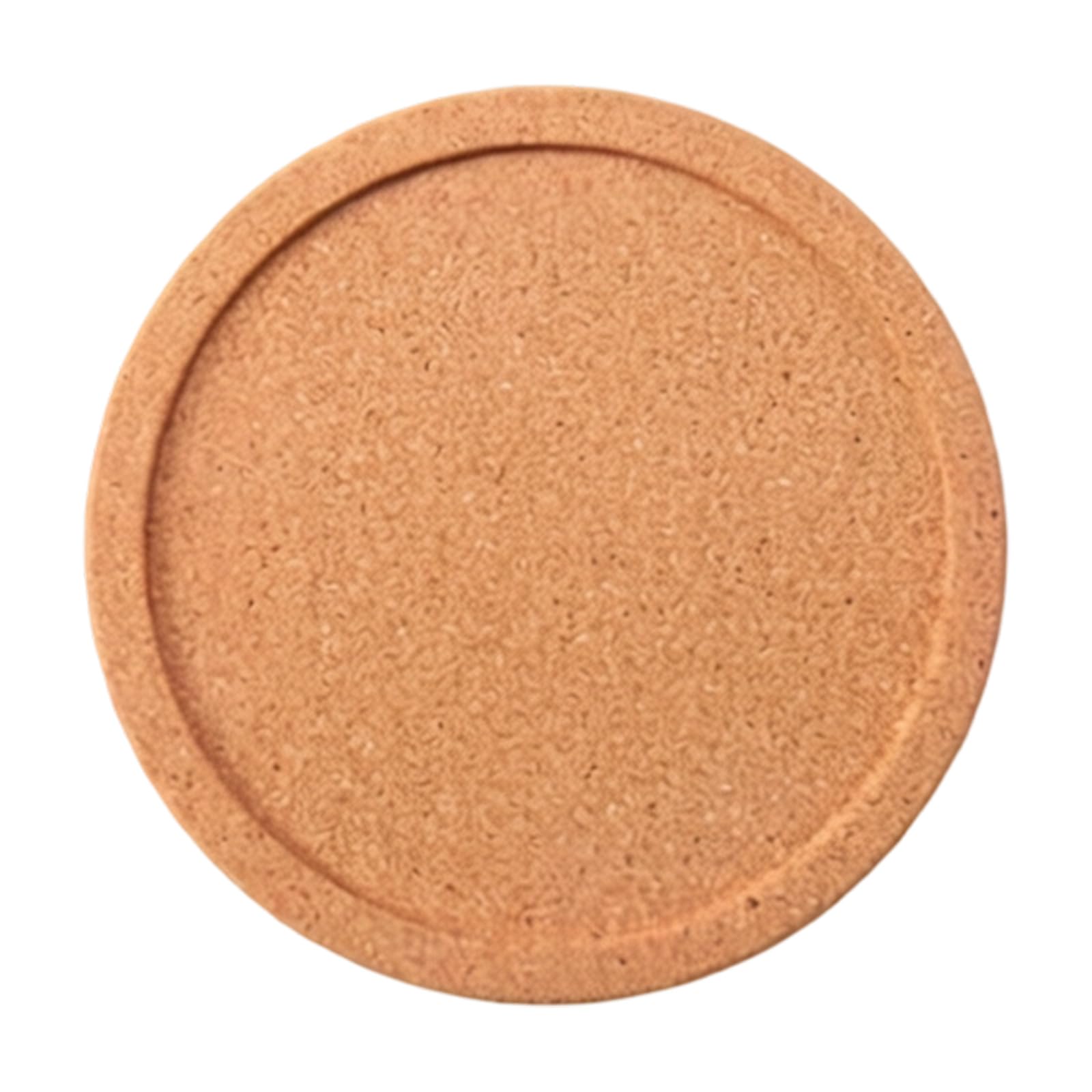 Cork Coasters, NonSlip Absorbent Coasters for Drinks Round Cork-Coaster with Lip Reusabled Water Absorbing-coaster Glasses Mugs Cup Pads Coffee Table Protectors Home Decoration