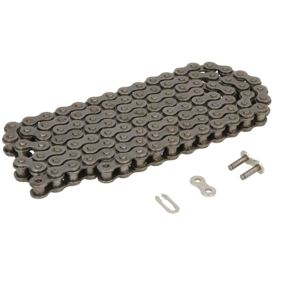 JT Chain JTC420HDR112SL (420 Series) Black Steel 112 Link Heavy Duty Non O-Ring Chain with Connecting Link